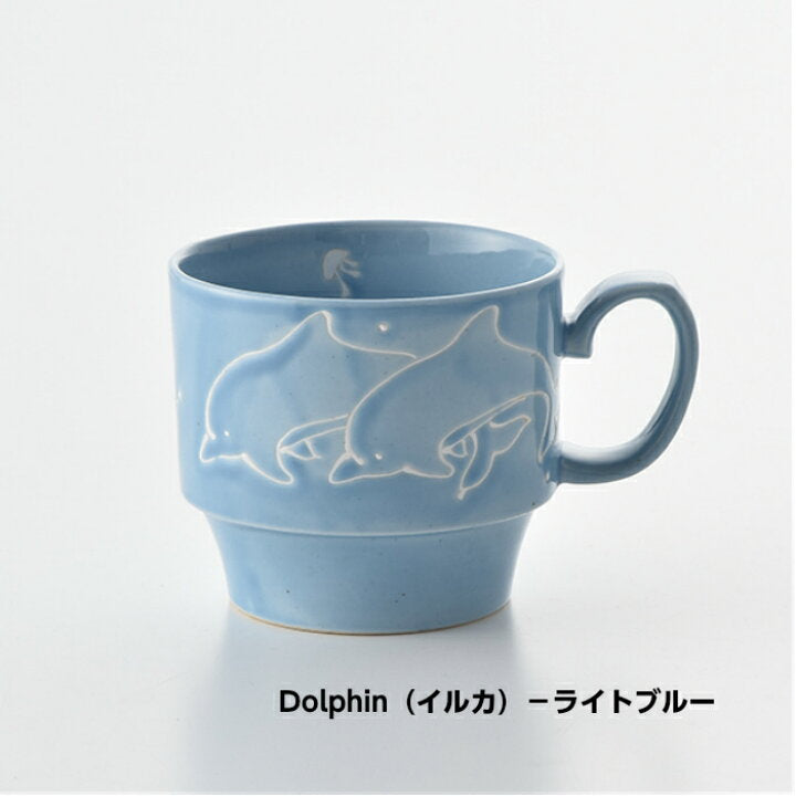 【預訂】日本製 波佐見燒海洋世界疊杯