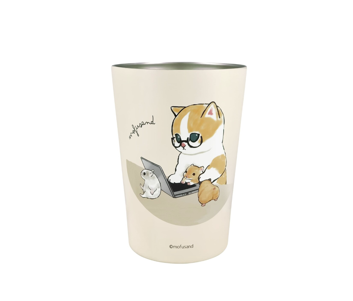 【預訂】日本直送 Mofusand cat不鏽鋼杯
