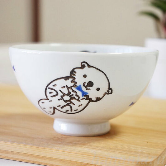 【預訂】日本製 絲帶水獺飯碗