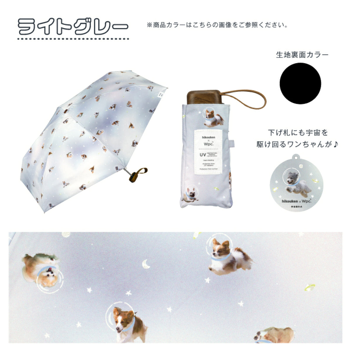【預訂】日本直送 Flying Dog x Wpc. Space 迷李傘