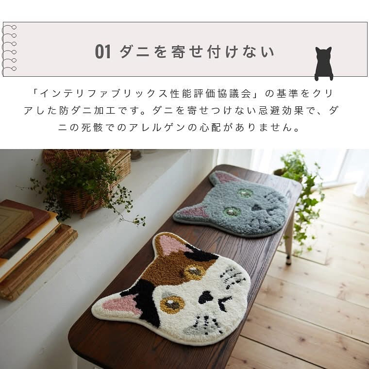 【預訂】日本製 立體貓咪🐱地毯/座墊