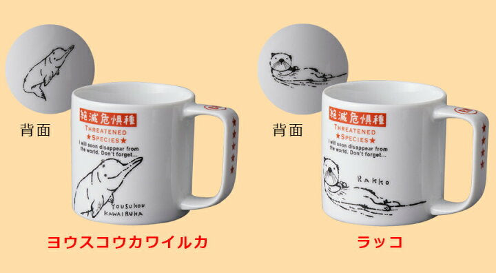 【預訂】日本製 瀕危物種馬克杯