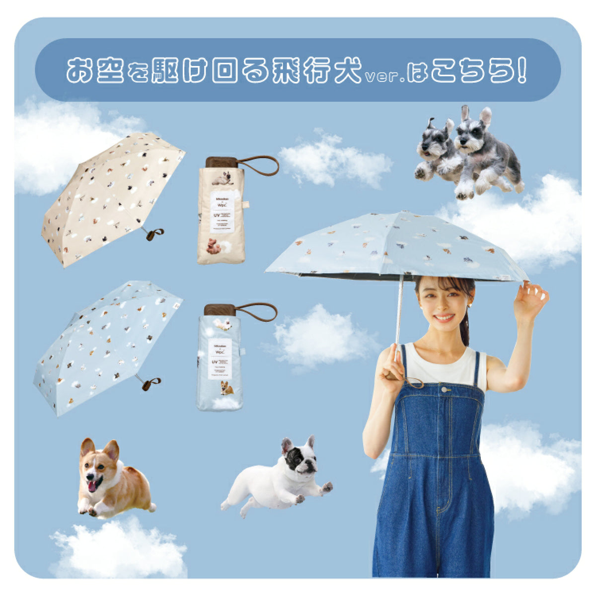 【預訂】日本直送 Flying Dog x Wpc. Space 迷李傘
