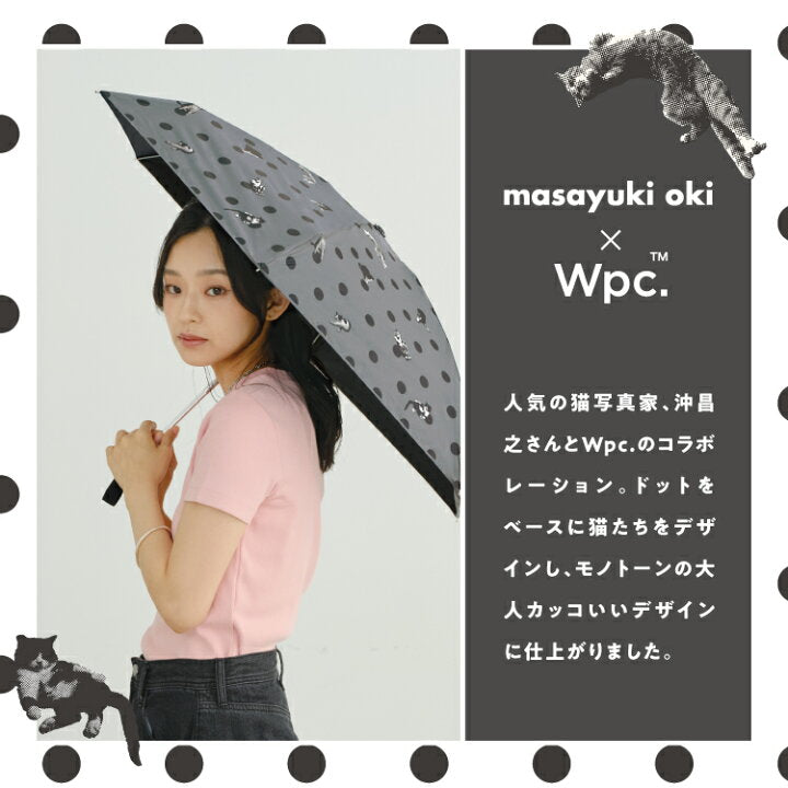 【預訂】日本直送 Masayuki Oki x Wpc. 貓咪波點雨傘