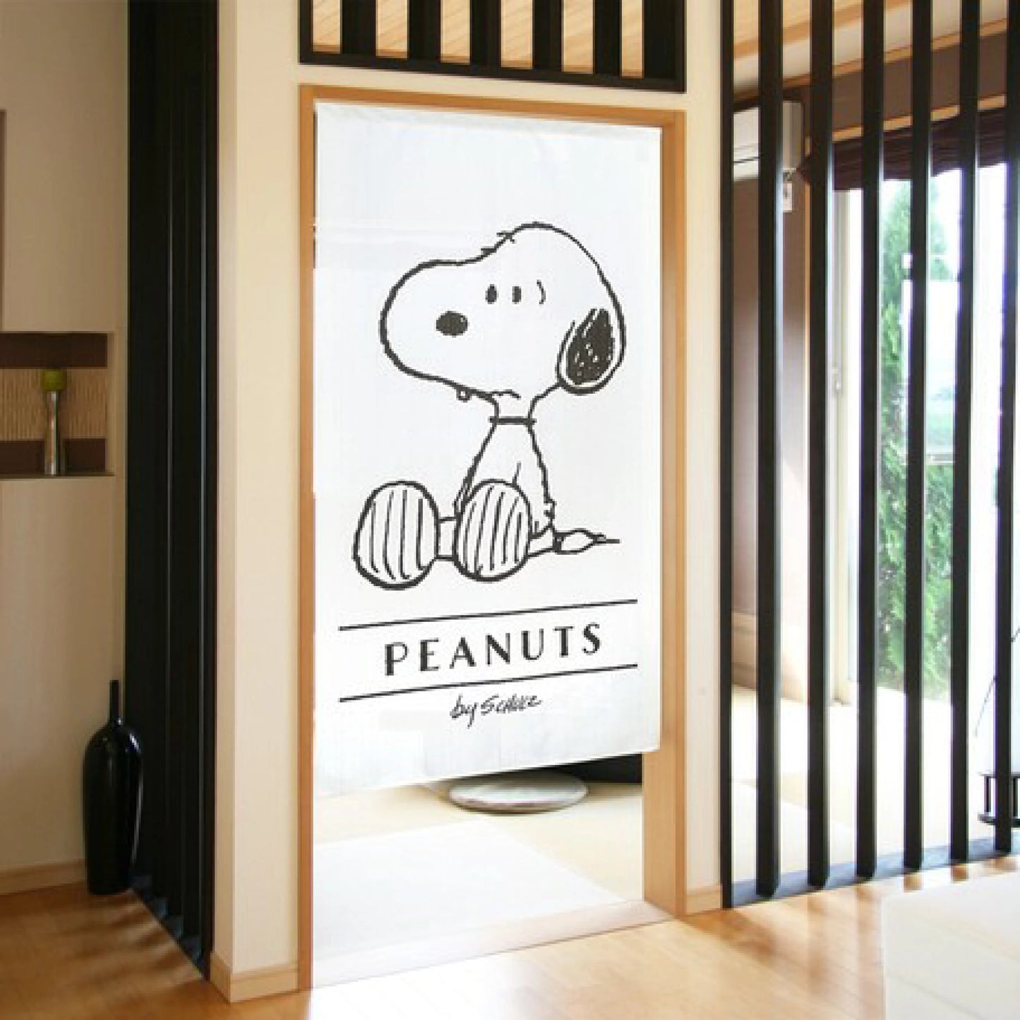【預訂】日本製 snoopy黑白門簾
