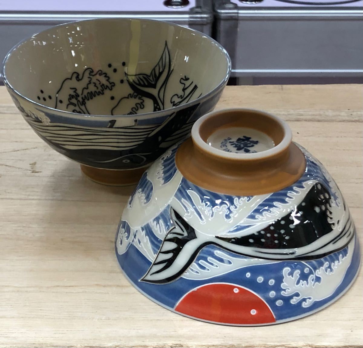 【預訂】日本製 日出之鯨 飯碗