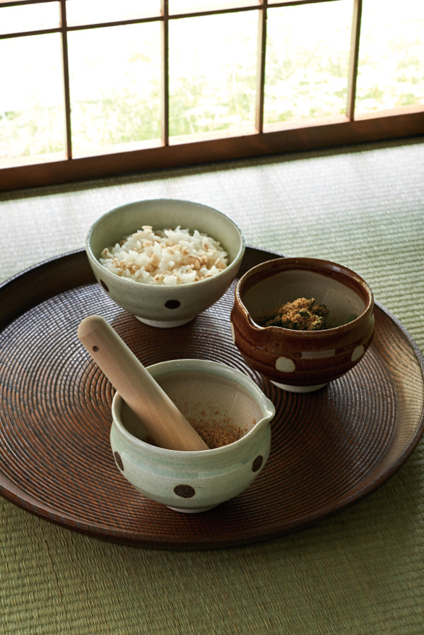 【預訂】日本製 水玉片口研鉢