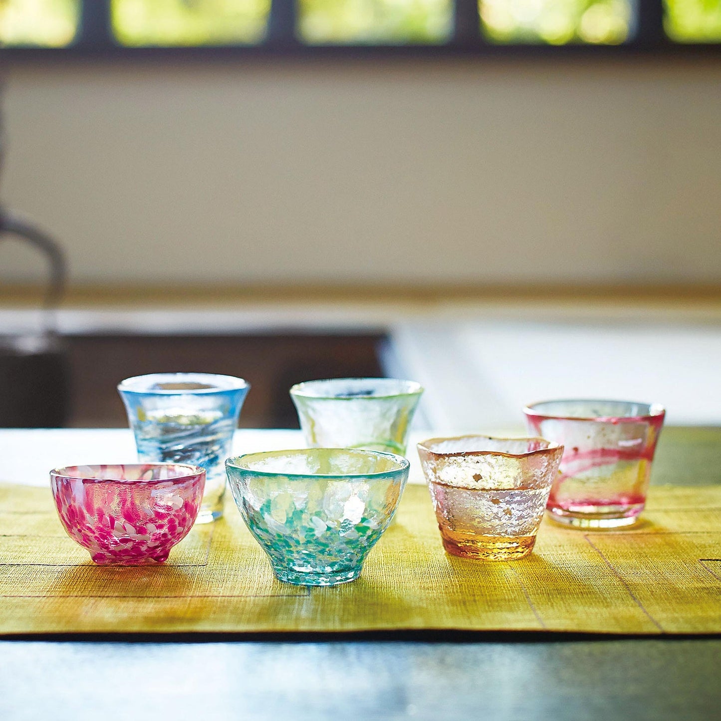 【預訂】日本製 津輕 幻彩綠清酒杯