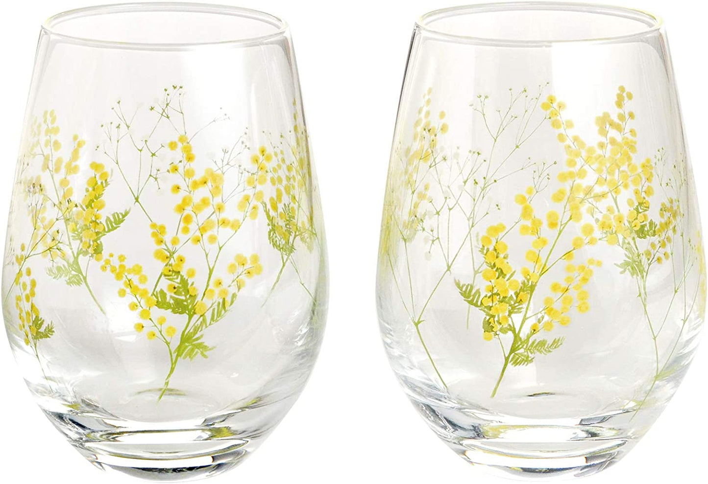 【預訂】Toyo Sasaki Glass 黃花玻璃對杯套裝