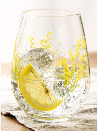 【預訂】Toyo Sasaki Glass 黃花玻璃對杯套裝