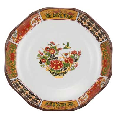 【預訂】日本製 古伊万里 紅金彩大皿