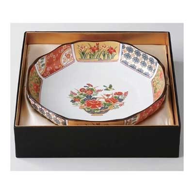 【預訂】日本製 古伊万里 紅金彩大皿
