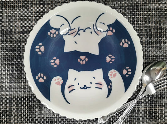 【預訂】日本製 貓咪意粉碟